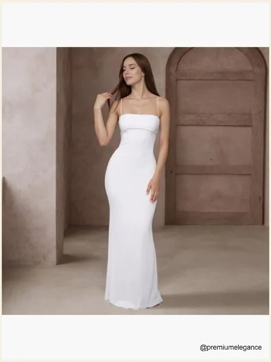 Women's Backless Maxi Dress Sleeveless Spaghetti Strap Bodycon Formal Party - Picture 3 of 7
